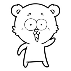 Obraz premium laughing teddy bear cartoon