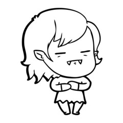 cartoon undead vampire girl