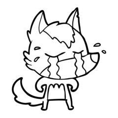 cartoon crying wolf