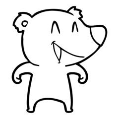 laughing bear cartoon