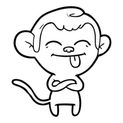 funny cartoon monkey