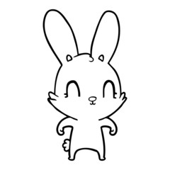 cute cartoon rabbit