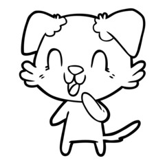 laughing cartoon dog