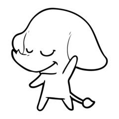 cartoon smiling elephant