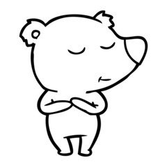 happy cartoon bear
