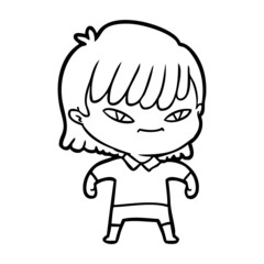 cartoon woman