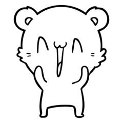 happy bear cartoon