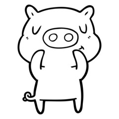 cartoon content pig