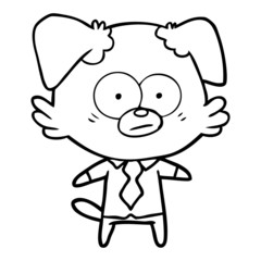 nervous dog boss
