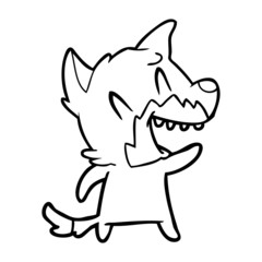 laughing fox cartoon