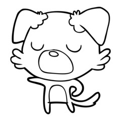 Fototapeta premium cartoon dog