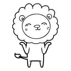 cartoon lion