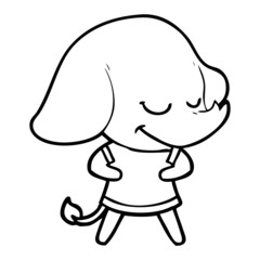 cartoon smiling elephant