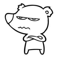 angry bear cartoon