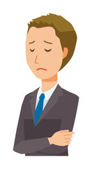 Young businessmen are depressed