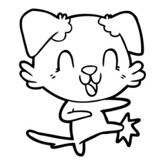 laughing cartoon dog