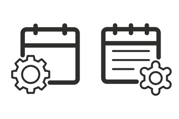 Settings vector icon.