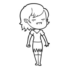 cartoon undead vampire girl