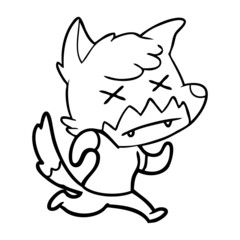 cartoon dead fox