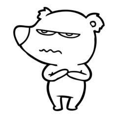 angry bear cartoon