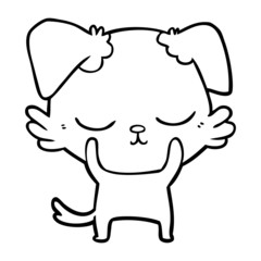 cute cartoon dog