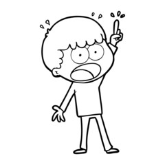 cartoon shocked man