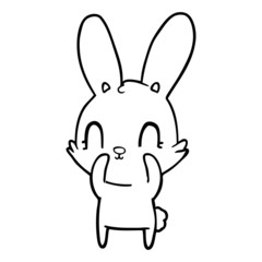 cute cartoon rabbit