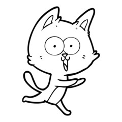 funny cartoon cat
