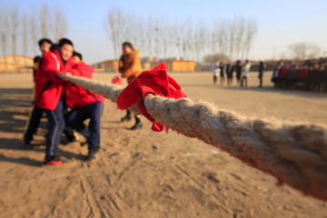Students tug of war
