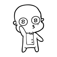 waving weird bald spaceman