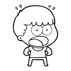 cartoon shocked man