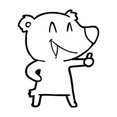 laughing bear cartoon