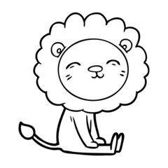 Fototapeta premium cartoon lion