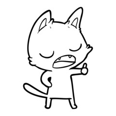 talking cat cartoon