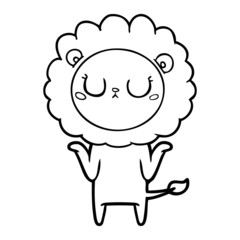 cartoon lion
