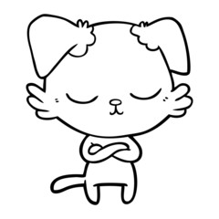 cute cartoon dog