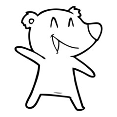 laughing bear cartoon