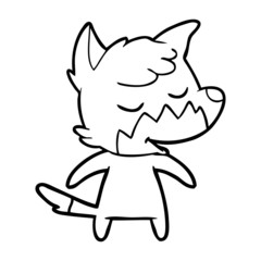 friendly cartoon fox