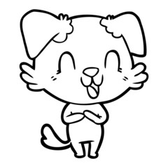 laughing cartoon dog