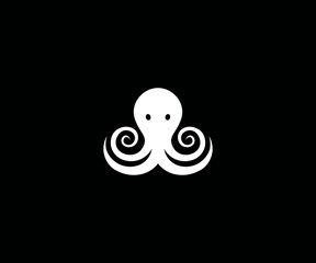 octopus logo icon. vector illustrations