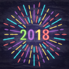 2018 neon symbol