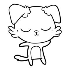 cute cartoon dog