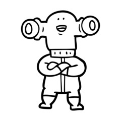 friendly cartoon alien