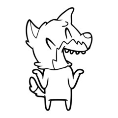 laughing fox cartoon