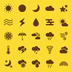 weather solid icons