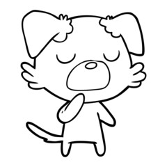 Fototapeta premium cartoon dog