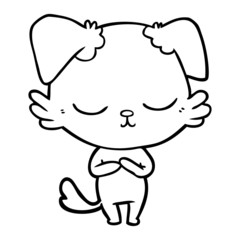 cute cartoon dog