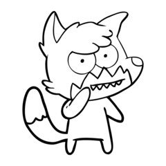 cartoon grinning fox