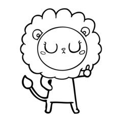 cartoon lion