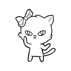 cute cartoon cat
